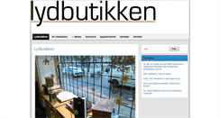 Desktop Screenshot of lydbutik.dk